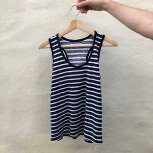 EVERLANE STRIPED RACERBACK TANK